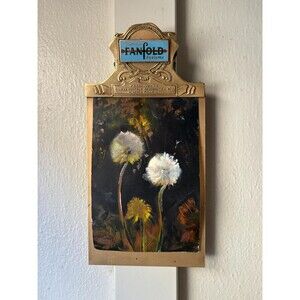 Antique Brass Advertising Clipboard - Gilman Fanfold Systems Niagara Falls NY -